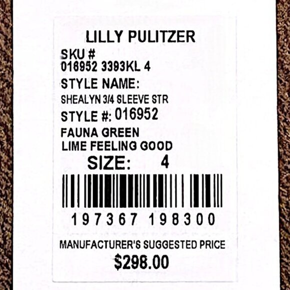 Lilly Pulitzer Shealyn Maxi Caftan in Fauna Green/Lime Feeling Good NWT - Size 4 - Picture 9 of 10